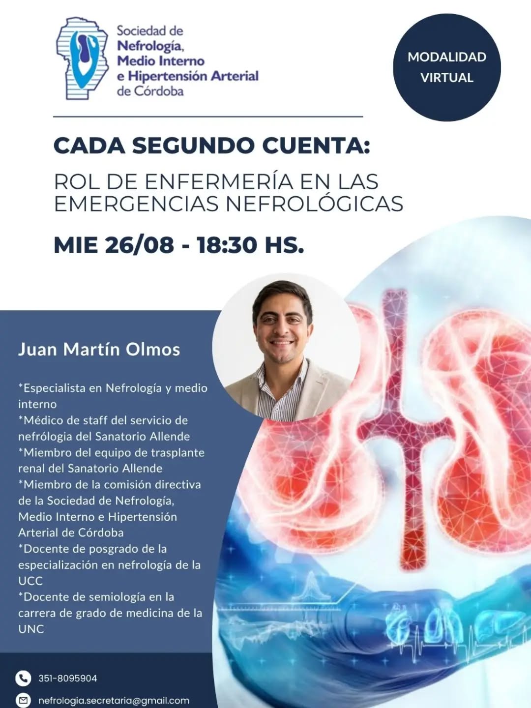 Te invitamos al Módulo I del Curso Bienal de Nefrología