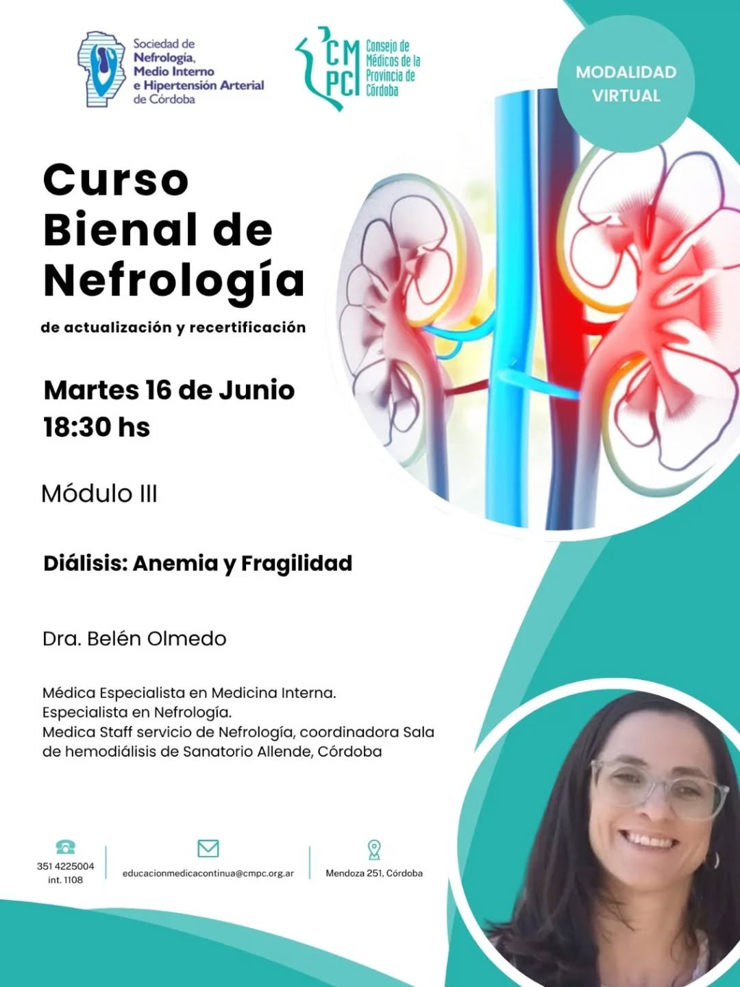 Te invitamos al Módulo II del Curso Bienal de Nefrología
